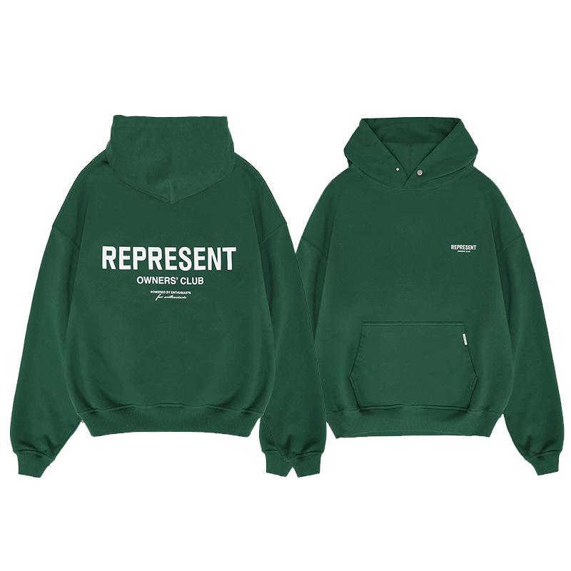 Classic Letter Print Oversized Hooded Sweatshirt Unisex Streetwear Hooded Sweatshirt