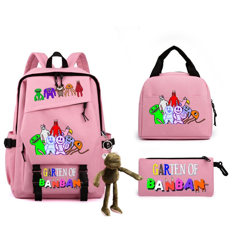 Game Student Schoolbag Single Shoulder Pencil Bag Three-piece Set Double Shoulder Back
