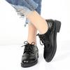Fashion 2025 Autumn Women Oxford Flats Shapes Brogue Leather Full Black Office Outsole Mole Female Ballet Derby Shoes Ladies Work shoes