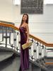 Purple Spaghetti Strap Evening Gown - Elegant Summer Long Dress for Women