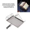 Foldable Toast Grill Rack Mesh Surface Foldable Toaster Camping Toaster  Outdoor Toasting