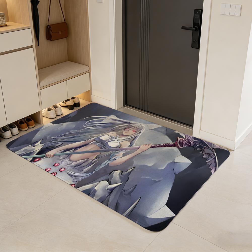 

anime S-So I m a Spider, So What Floor Mat Flannel Door Mat Non-Slip Absorbent Washable Indoor Home Rug 40x60cm
