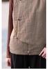 Women's 2025 Winter Ethnic Style Retro Cotton Vest with Stand Collar and Handmade Frog Buttons