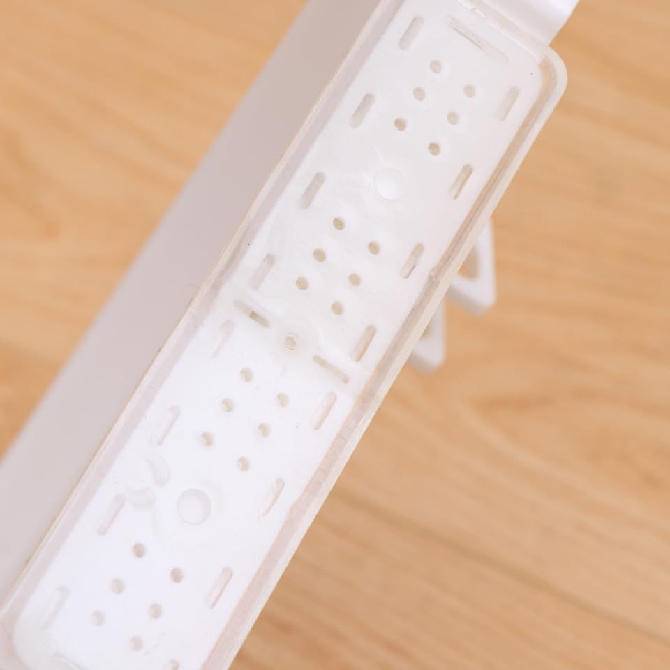 Strong Suction Corner Shelf with Hooks Space-Saving Triangle Storage Rack for Bathroom and Kitchen Load Capacity Easy Installation White