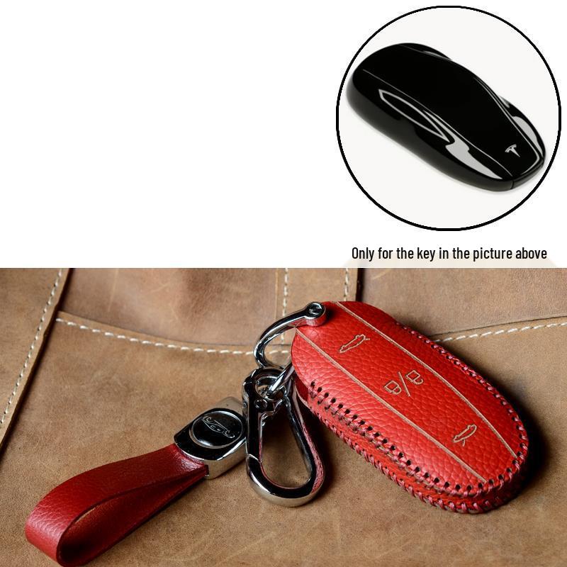 Tesla Model 3/Y/X Remote Control Key Protector Cowhide Cover