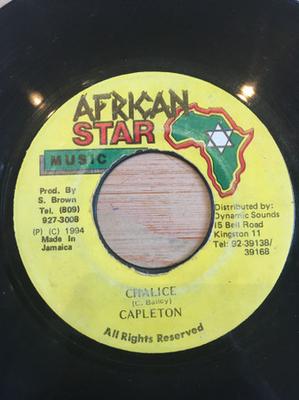 7inch Record CAPLETON - Chalice NONE African Star Mu 1994 Jamaica Reggae, Ska & Dub Used