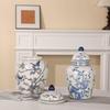 Chinese Retro Blue and White Porcelain Vase for Elegant Flower Arrangements