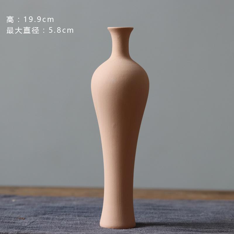 Unglazed Ceramic Vase Nordic Minimalist, Creative DIY Pottery for Home Decor, White Bisque Flower Holder Photo Prop
