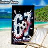 Custom Name Game Number 67  Beach Towel - Soft, Ultra-Absorbent Microfiber, Lightweight, Perfect for Beach, Parties, Travel, Camping