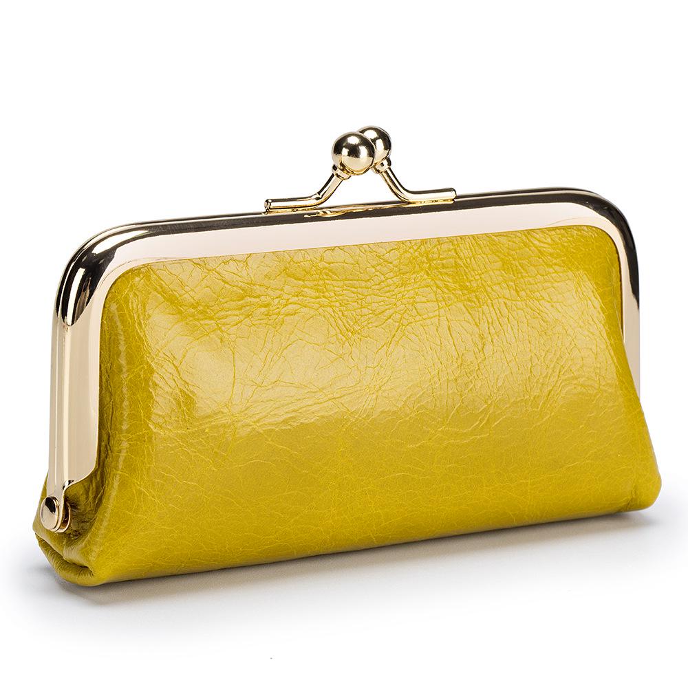 Women's Genuine Leather Coin Purse - Creative Mini Kiss Lock Bag, Small & Exquisite Fashion Accessory