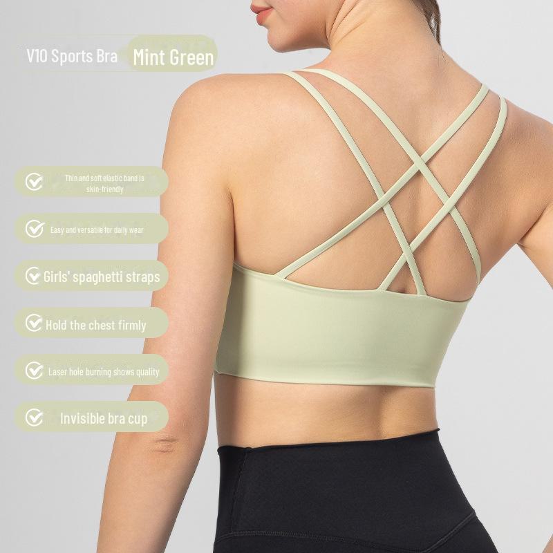 

Високоміцний протиударний спортивний бюстгальтер: Красивий жіночий одяг для бігу та йоги Small (S)