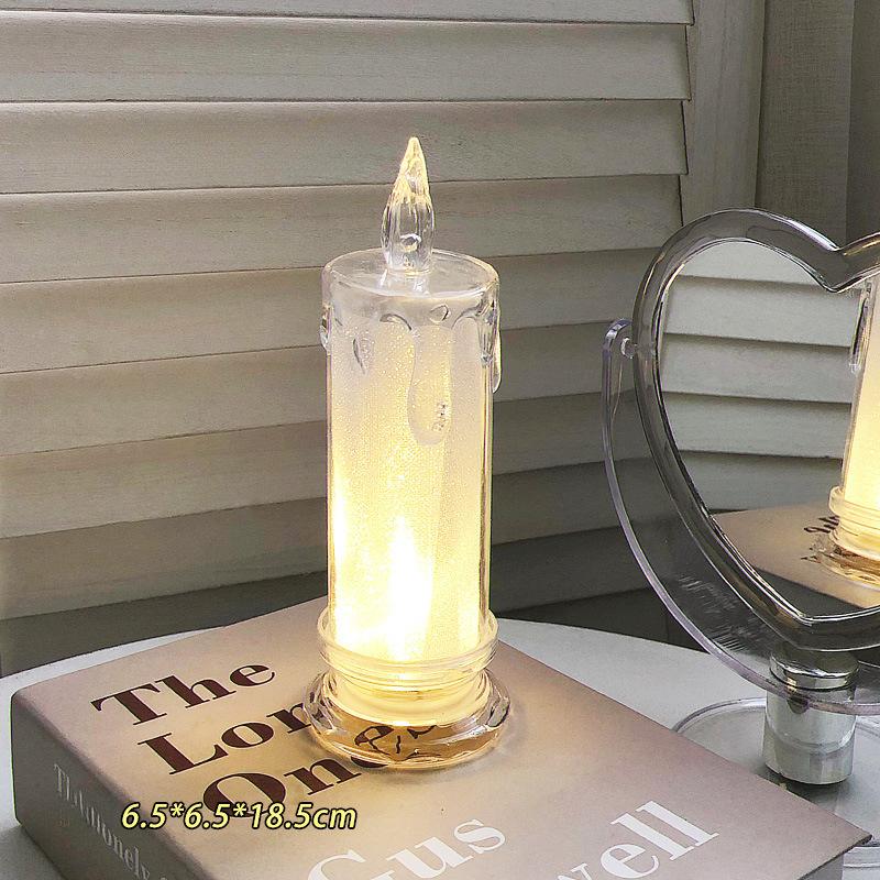 1pcs Candle Lights, Ambient Lights, Ins Bedroom Bedside Romantic Decorative Lights, Night Lights