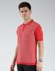 Luxuria Men's Abstract Collar Neck T-Shirt
