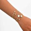 Fashion Zircon Stainless Steel Gold Bracelet Bracelet Ladies Jewelry