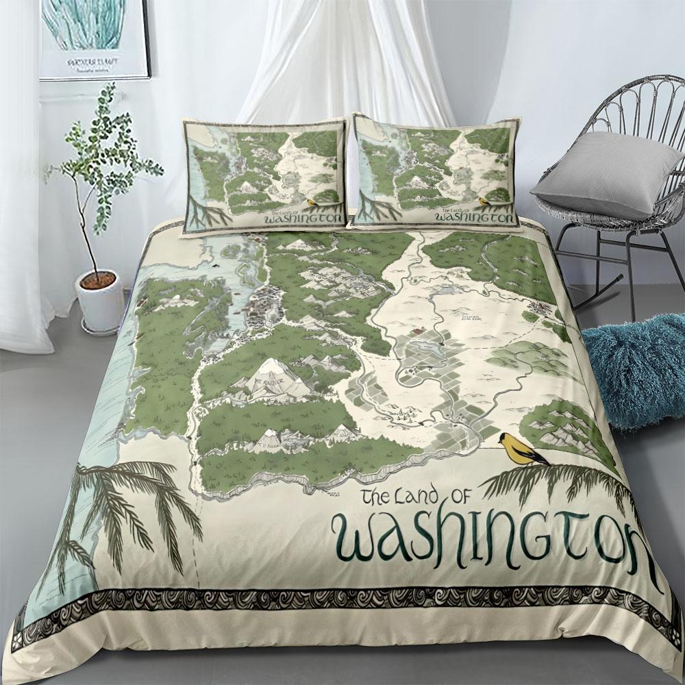 Ginko Duvet Cover Set King Queen Double Full Twin Single Size Bed Linen Set