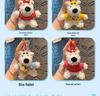 Cartoon West Highland Plush Keychain - Cute Girl Doll Backpack Pendant