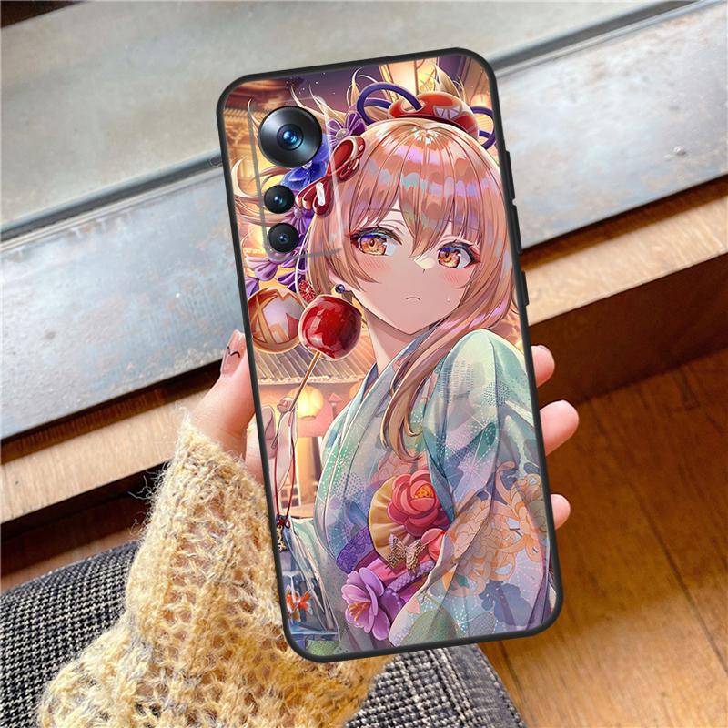 Genshin Impact Yoimiya Cover For Xiaomi 15 Ultra 13 14 17 Pro Max 13T 14T 15T POCO F7 F5 F6 X3 X5 X6 X7 Pro Case