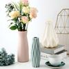 Plastic Vase Imitation Ceramic Flower Pot Origami Plastic Flower Vase Shatterproof Vase Nordic Modern Room Hallway Wedding Decor