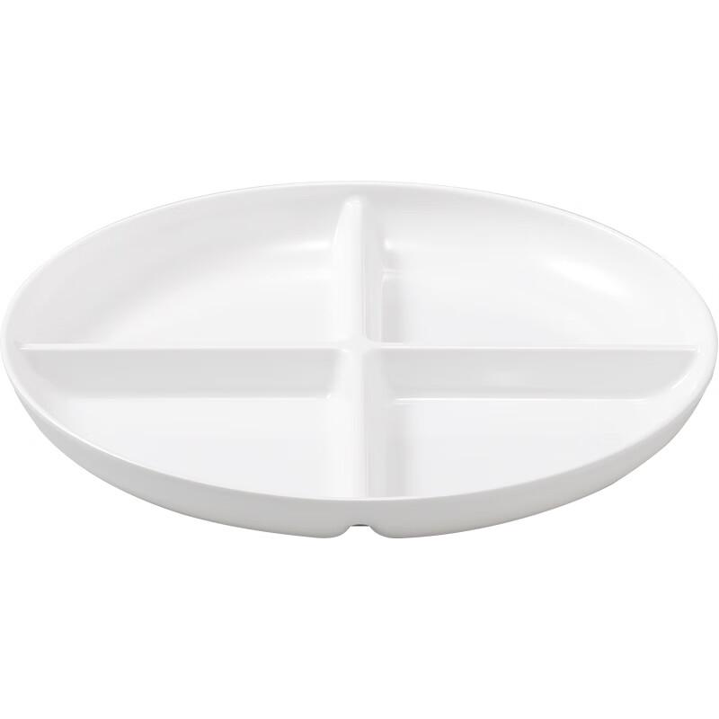 Huibai Melamin-Speiseteller mit 4 Fächern