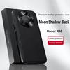 For Honor X40 Case Magnetic Elegant Leather Wear-Resistant Lens Fully Covered Non-Slip Grip Edge Cover Shell