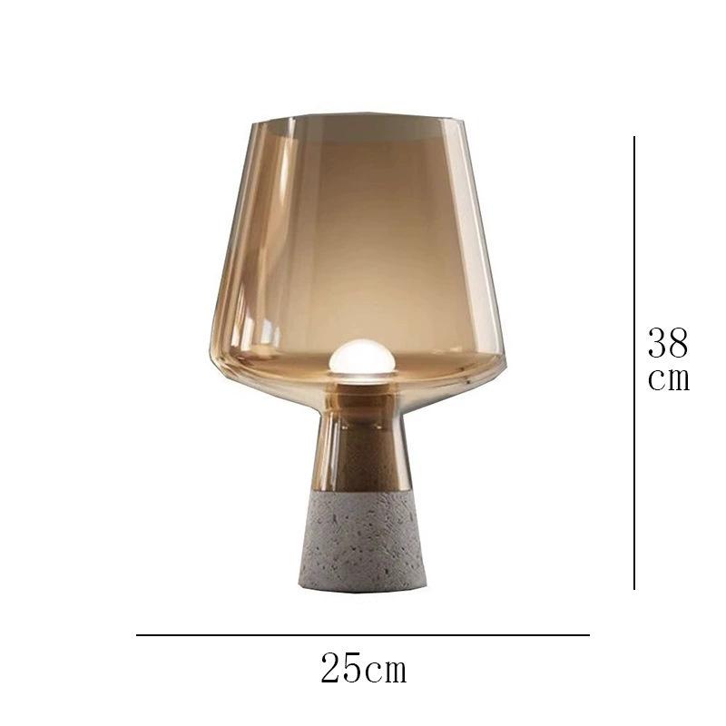 Nordic Modern Glass Table Lamp - Creative, Stylish Lighting for Living Room, Bedroom, Hotel, or Model Room