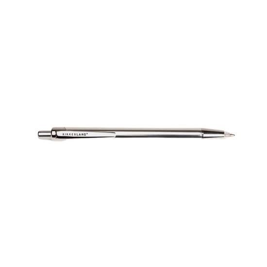 Kikkerland Pen with LED Flashlight 14 Cm Silver