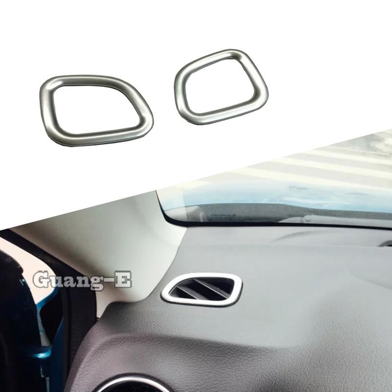 For Suzuki Vitara 2016 2017 2018 Car Styling Cover Garnish Detector Trim Front Air Condition Outlet Vent Frame 2PCs