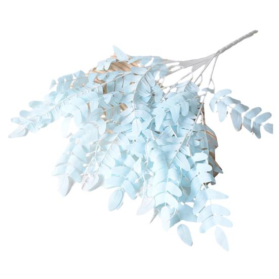 Artificial Pagoda Leaves Realistic Faux Silk Leaf Branches 20" Fake Plants Spray for Wedding Bouquet Table Centerpieces Home Decor