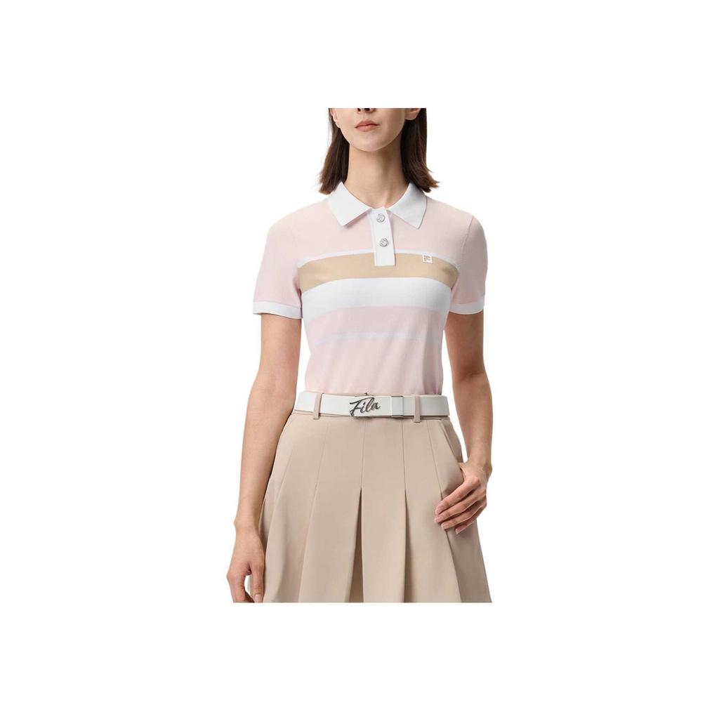 New FILA Polo Shirt Women's Pink Thistle A11W525404F