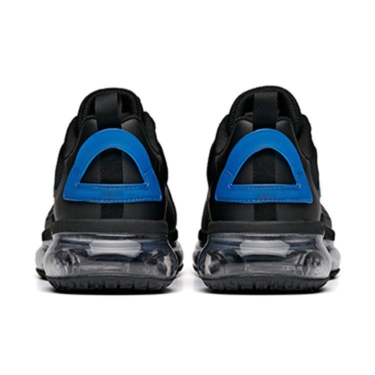 Anta Comfortable Slip-Resistant Durable Low-Top Running Shoes Men Sneakers Black Blue 912125503-4