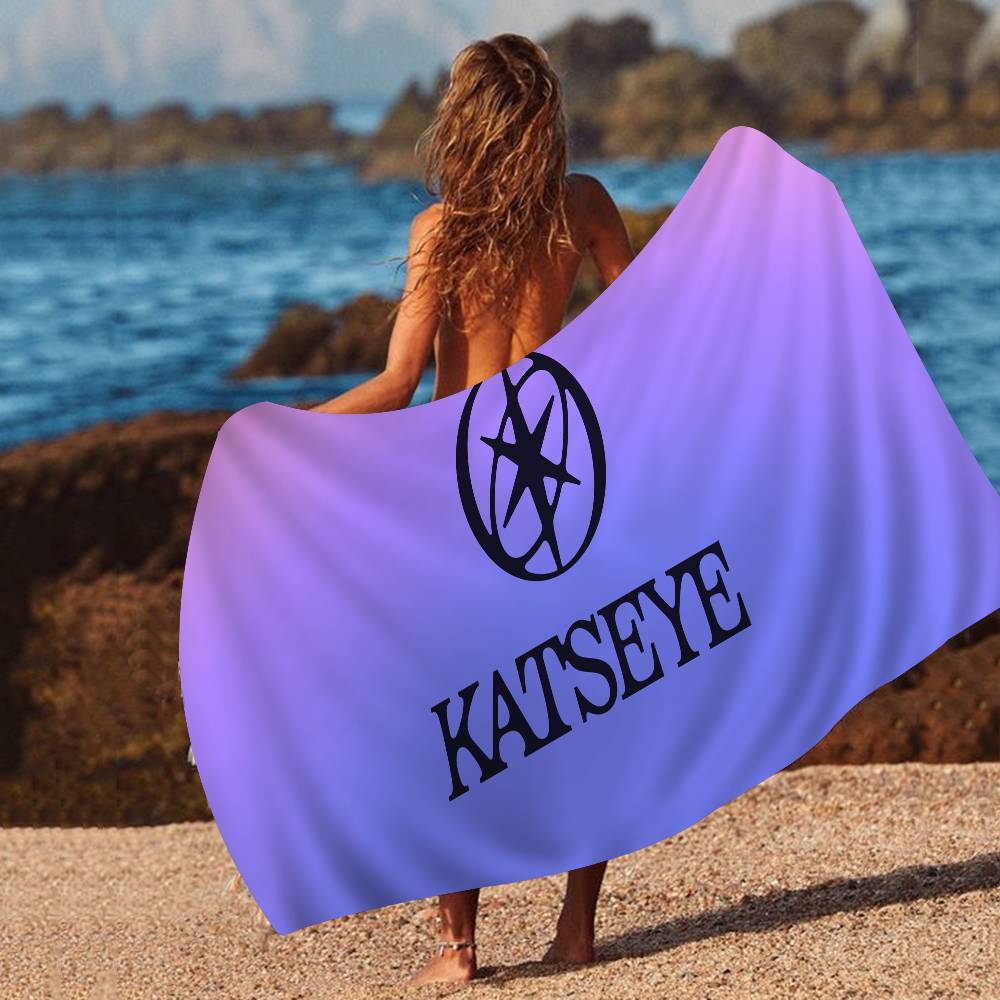 Popular Pop Group K-Katseye Retro Microfiber Printed Beach Towel Mountain Climbing Yoga Beach Swimming Running Soft Towel
