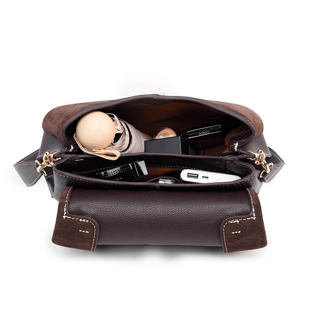 Damen Handtasche Herbst und Winter Neu Mattes Leder Tasche, Weibliches Nischen Design Gefühl, Schultertasche, Große Kapazität Pendler Tasche