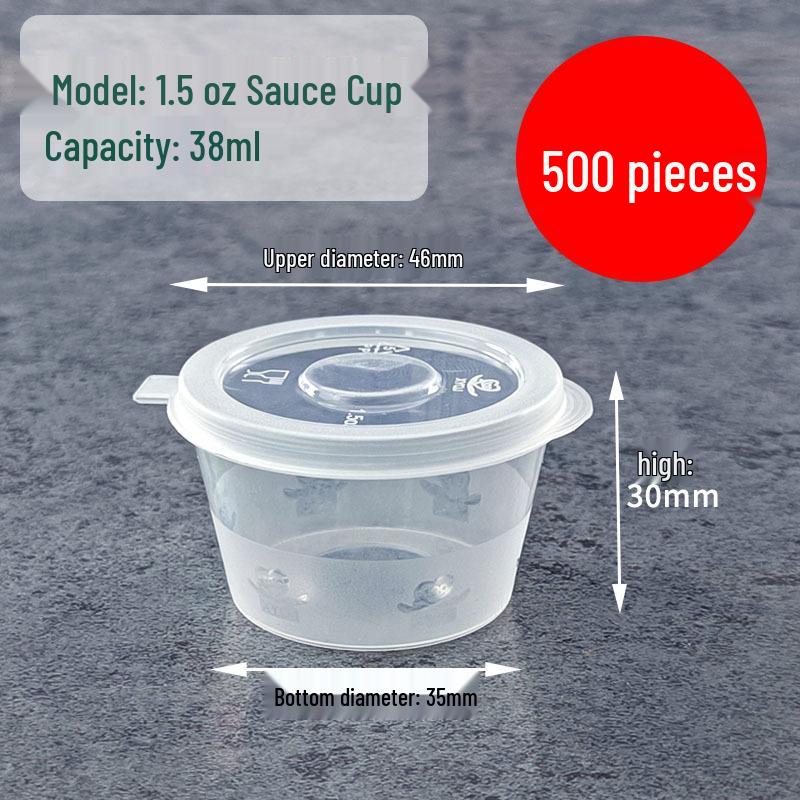 Sealed Disposable Sauce Cup for Takeaway Seasoning - Ideal for Chili and Soy Sauces