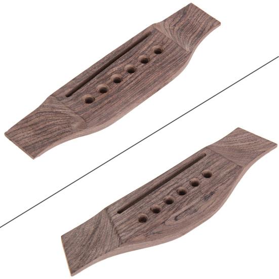 1 Set Guitar Bridge Set Multipurpose High Stability Adjustable Acoustic Guitar Rosewood Bridge