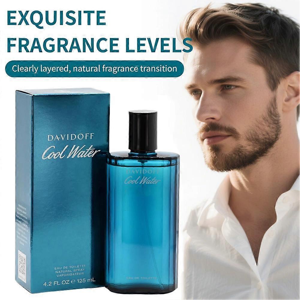 Davidoff Cool Water Men's Eau De Toilette, 125ml - Refreshing Aquatic Scent
