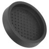 Rund Silikon Kaffetampermatta Mjuk Värmebeständig Bärbar Kaffetamperdyna för Hem Svart