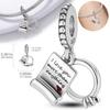 Charms Copper Marriage Commitment Letter Ring Pendants Fit Charms Plata Original Bracelet Beads Women Jewellery Making