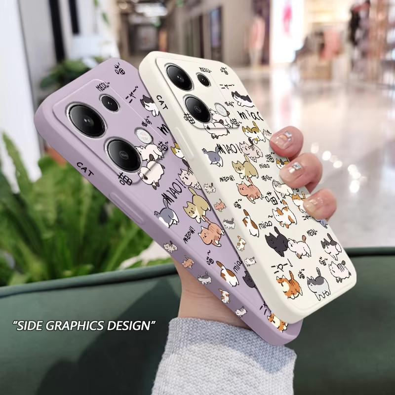 Running Cats Phone Case For Samsung Galaxy S25 S24 S23 S22 S21 S20 Ultra Plus FE S10 Note 20 ultra 10 9 Plus Cover