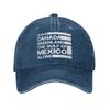 Leave Canada Greenland Gulf of Mexico Alone Baseball Caps Distressed USA Snapback Cap Outdoor Travel Adjustable Hat