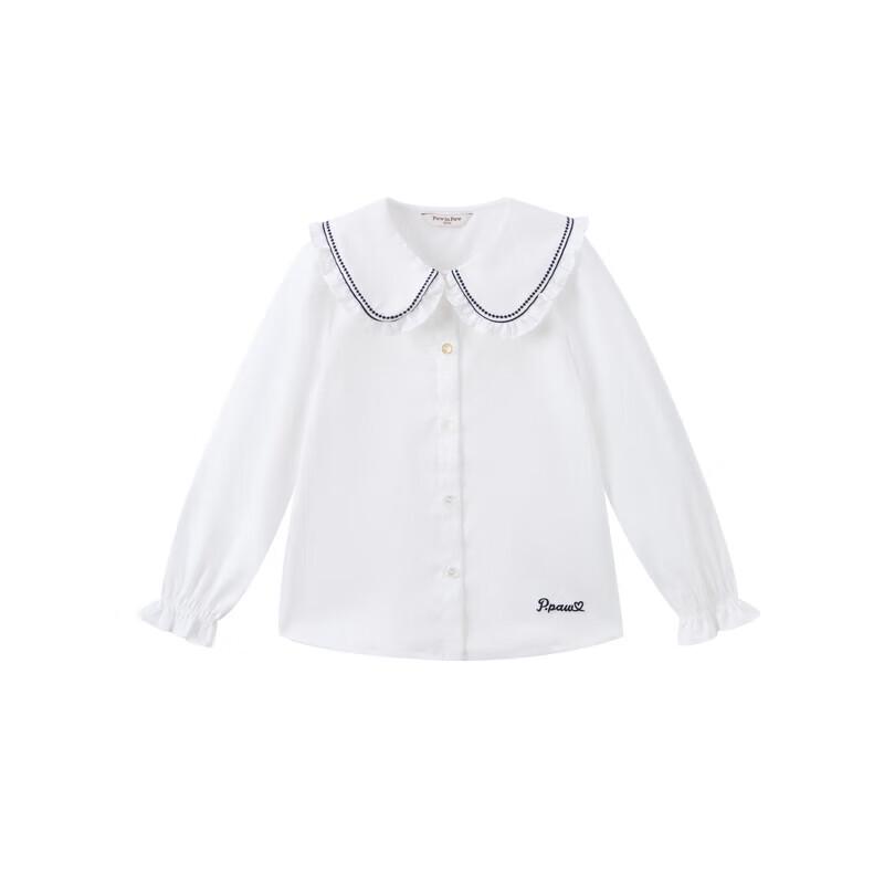 PawinPaw Girls  Ruffled Collar Long Sleeve Shirt EU 37-38