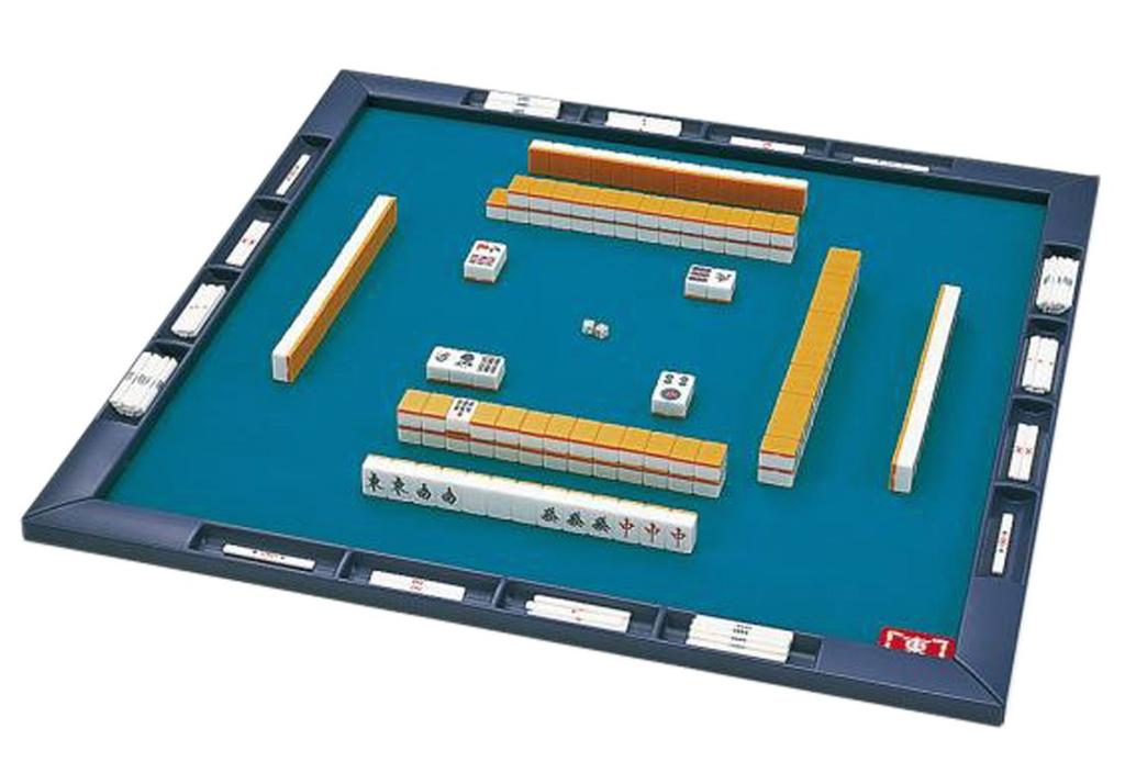 TAIYO GIKEN Mahjong Set Junk Mat Sango Tile Set