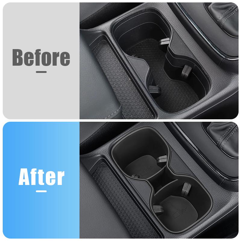 For Honda CR-V  2024 2025 CRV 6th Gen Hybrid TPE Car Center Console Storage Box Water Cup Holder Container Organizer Tray