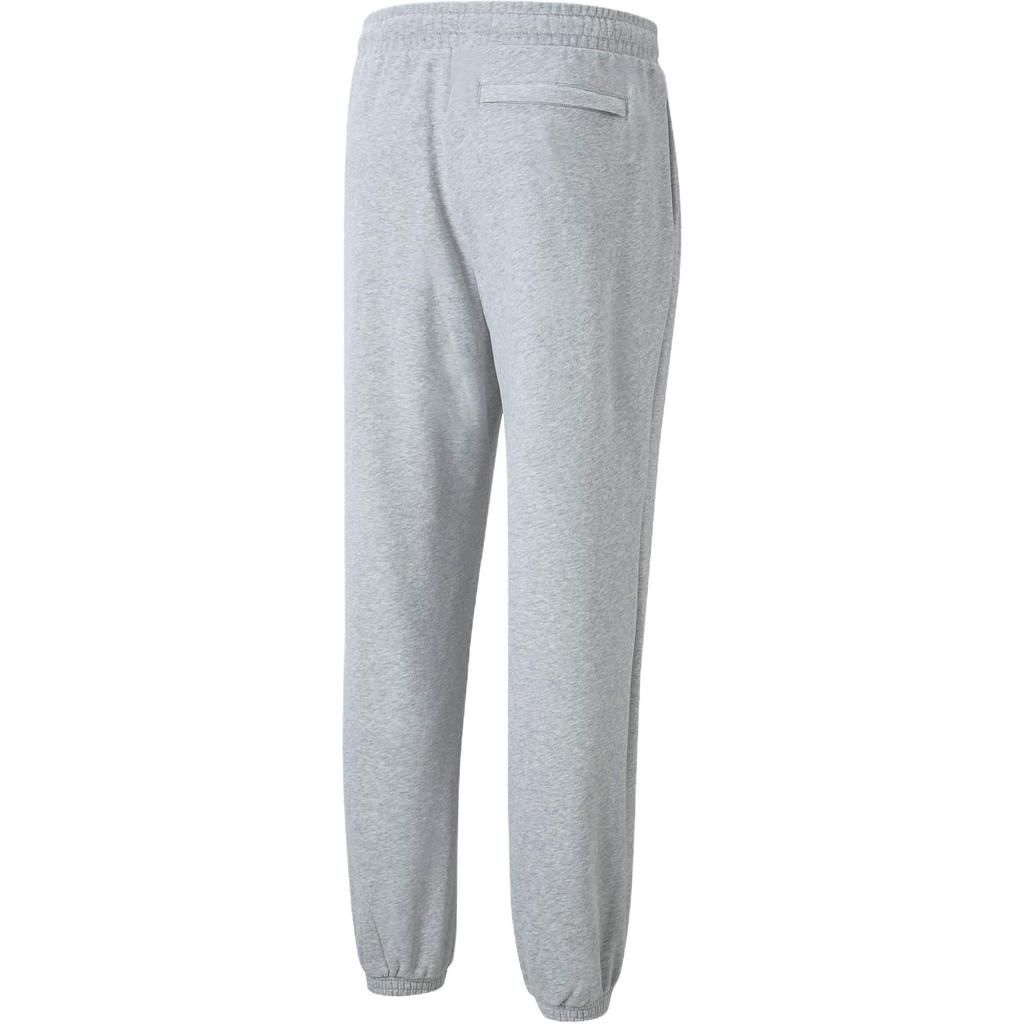 Puma Classics Logo Print Elastic Cuff Slim Fit Sweatpants Knit Joggers Men Bottoms Grey 535261-04