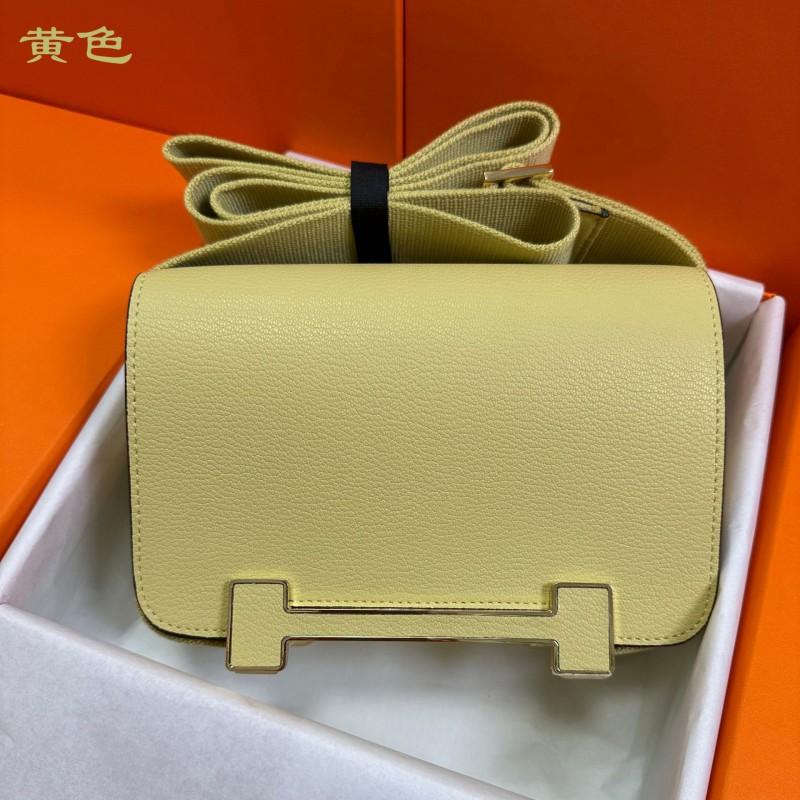Leather Crossbody Bag Small Square Retro Style Lock Accent Daily Use