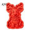 Creative DIY Home Decor Christmas Stepping Stone Mold, Silicone Tree Santa Wreath Gingerbread Man Design, Durable Casting Tray Non Stick Reusable Mold