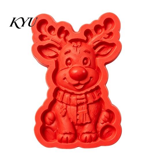 Creative DIY Home Decor Christmas Stepping Stone Mold, Silicone Tree Santa Wreath Gingerbread Man Design, Durable Casting Tray Non Stick Reusable Mold