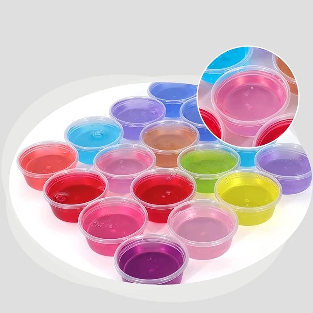 La Gacela Slime Kit - 24 Pieces Crystal Clay, Goldfish Bowl Beads, Fruit Slices, Crafting Tools, Stress Relief, Kids, Elementary School Boys, Girls, B