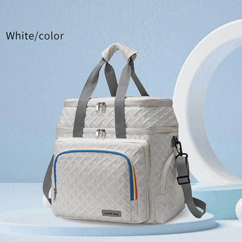 Handun Large Capacity Double Layer Lunch Bag