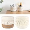 Cotton Rope Desktop Storage Basket White Coffee Snacks Box  Home Decoration