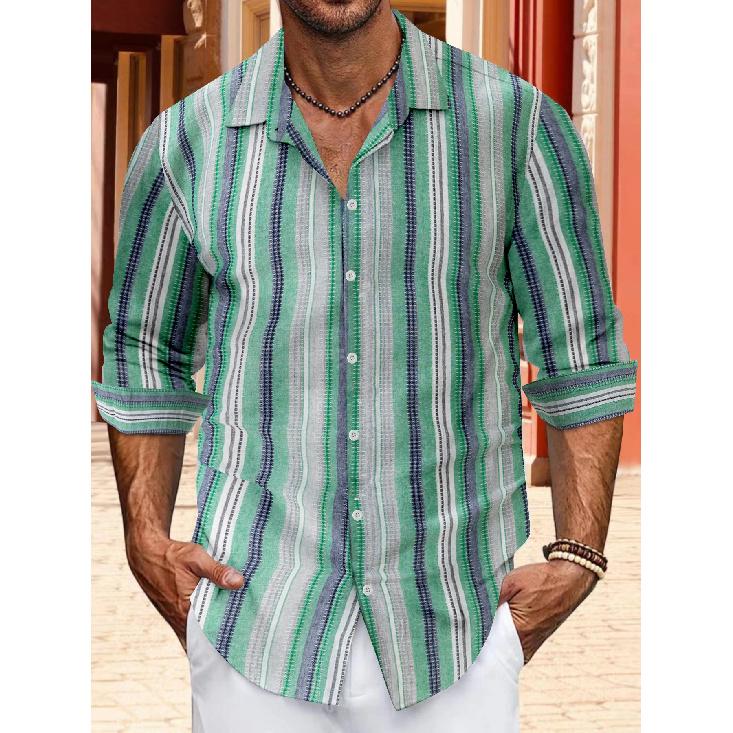 New Work Exercise Fitness Spring Long Sleeve V-Neck Button Men'S Real Pocket Casual Top Polo Shirt Business Shirt